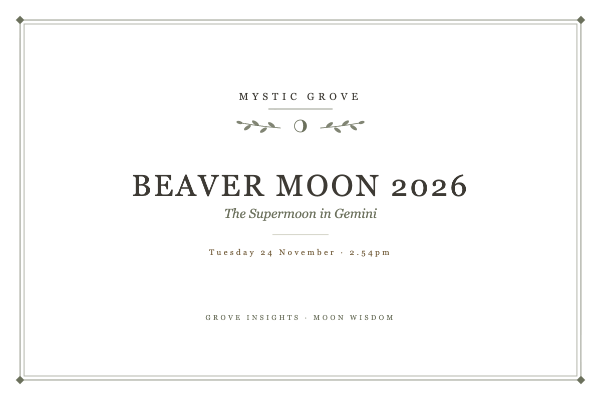 Beaver Moon 2026 card: the supermoon in Gemini on Tuesday 24 November at 2.54pm UK time