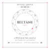 Beltane Wheel of the Year crystal set card Beltane Wheel of the Year crystal set card, front, showing Beltane on 1 May on the wheel
