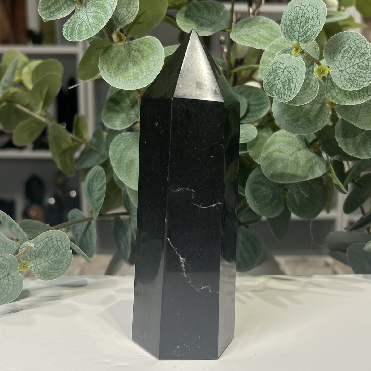 Black Tourmaline Tower 14cm to 17cm Black Tourmaline Tower 14cm to 17cm photo 4, Mystic Grove UK