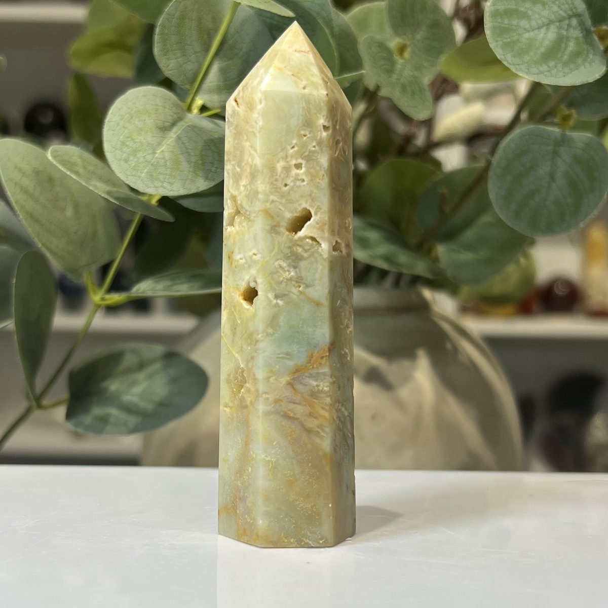 Caribbean calcite tower A, polished point