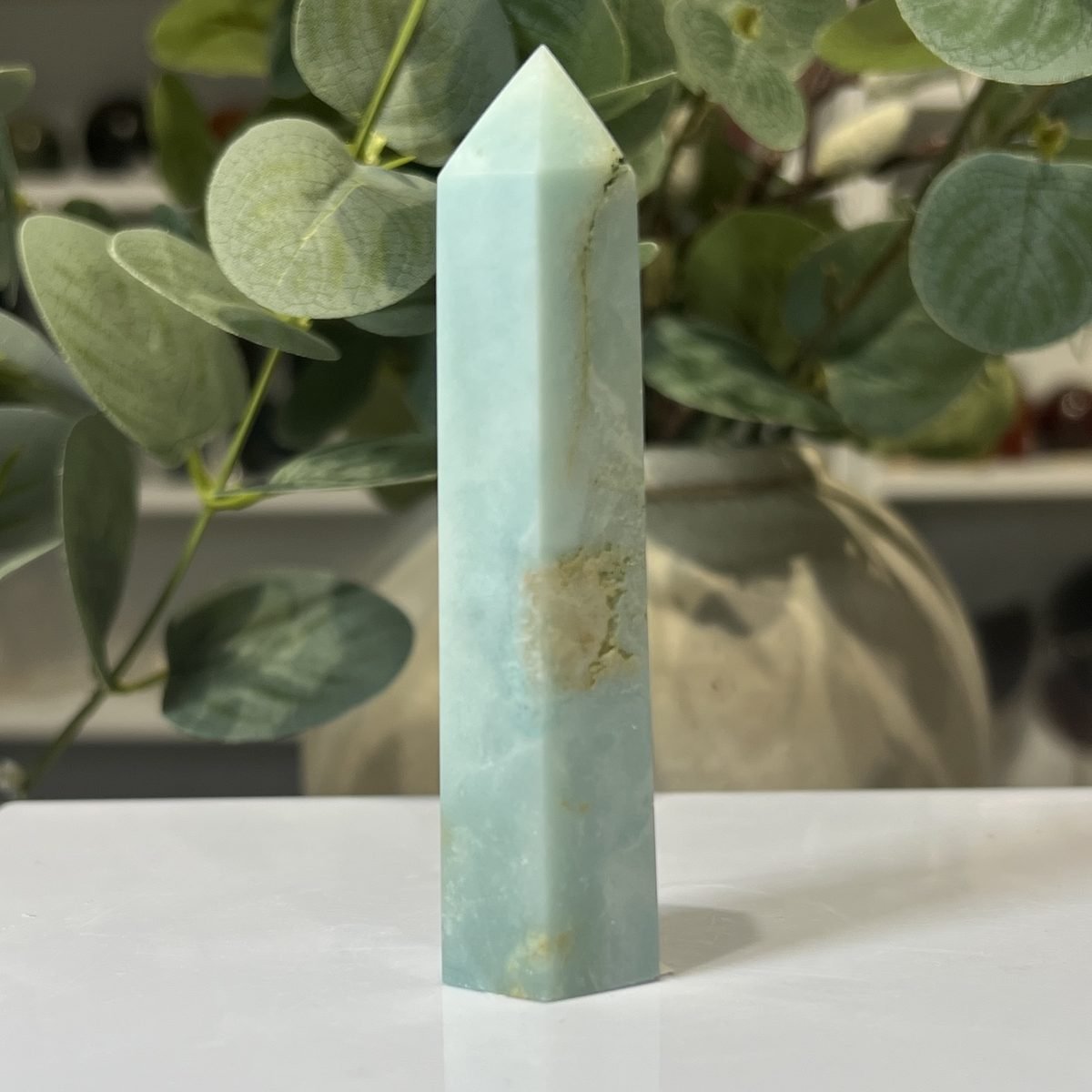 Caribbean calcite tower D, polished point
