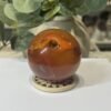 Carnelian sphere B Carnelian sphere B, polished sphere