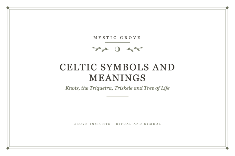 Celtic Symbols and Meanings: Knots, the Triquetra, Triskele and Tree of Life 6 celtic symbols and meanings featured 3x2 1