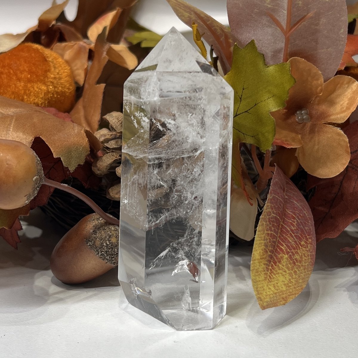 Clear quartz point D Clear quartz point D, 10cm polished point