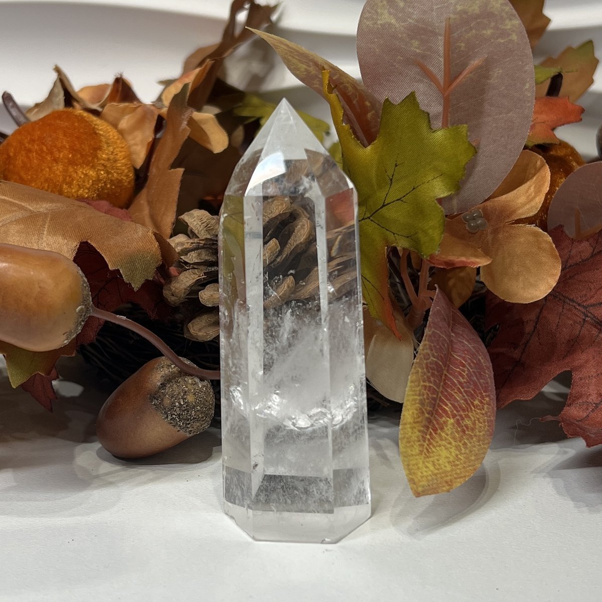 Clear quartz point E Clear quartz point E, 10cm polished point
