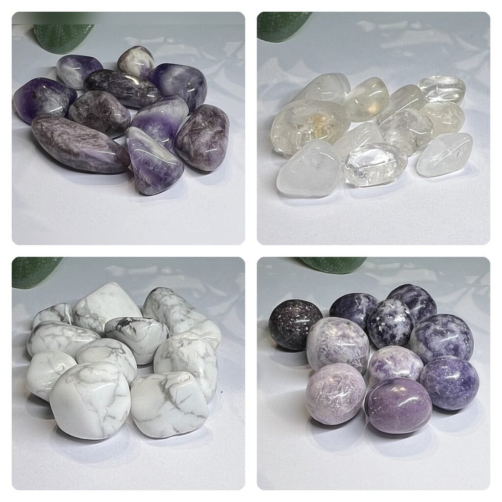 Crown chakra tumblestones