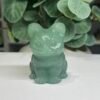 crystal cat carving green aventurine Green aventurine crystal cat carving 6cm, soft sage green with a gentle shimmer