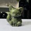 Jade fox carving 6cm Jade fox carving 6cm, carved and polished sitting crystal fox