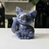 Sodalite fox carving 6cm Sodalite fox carving 6cm, carved and polished sitting crystal fox