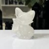 Clear Quartz fox carving 6cm Clear Quartz fox carving 6cm, carved and polished sitting crystal fox