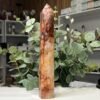 Hematoid quartz tower B, 27cm, deep red hematoid veining Hematoid quartz tower B, 27cm, deep red hematoid veining