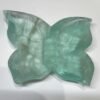 Fluorite butterfly trinket dish A, sea green and clear Fluorite butterfly trinket dish A, sea green and clear