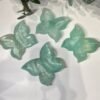 Four green fluorite butterfly trinket dishes Four green fluorite butterfly trinket dishes
