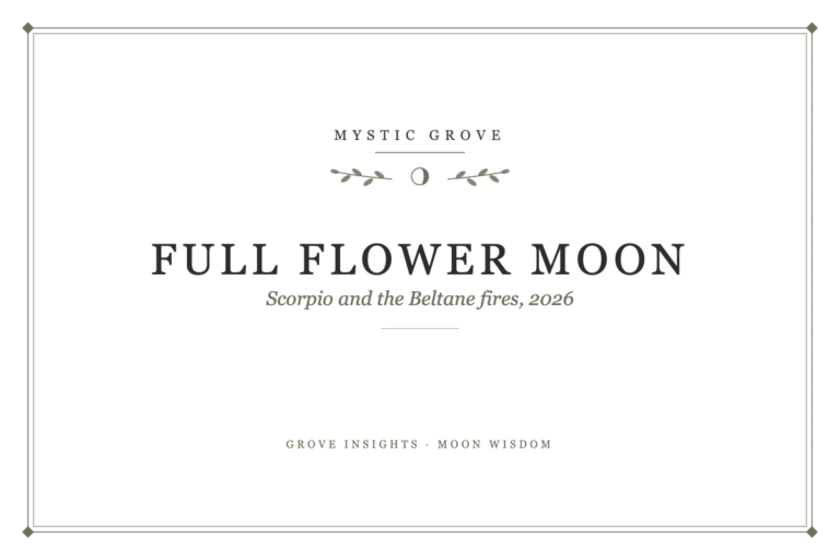 Full Flower Moon 2026: Scorpio’s Shadow Meets the Beltane Fires