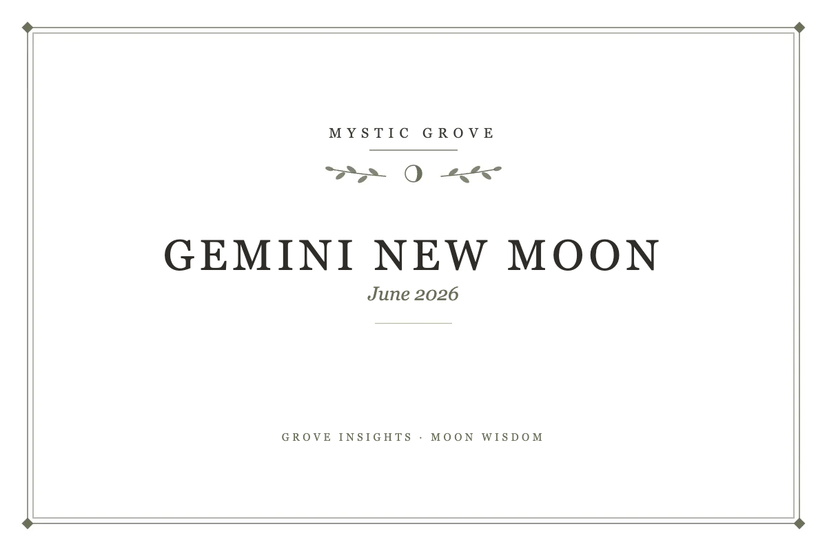 Gemini New Moon June 2026: A Fresh Page for the Mind