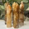 Golden healer quartz towers Golden healer quartz towers, a group of polished pieces together