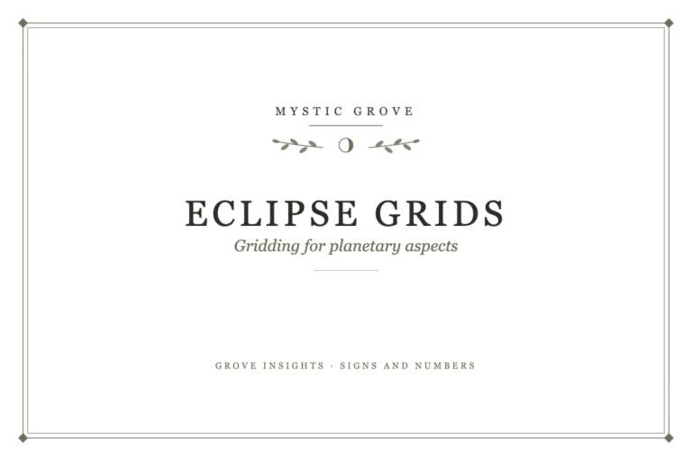 Gridding for Eclipses and Planetary Aspects 7 Gridding for Eclipses and Planetary Aspects