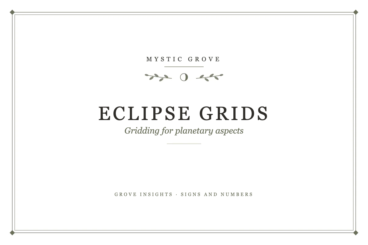 Gridding for Eclipses and Planetary Aspects