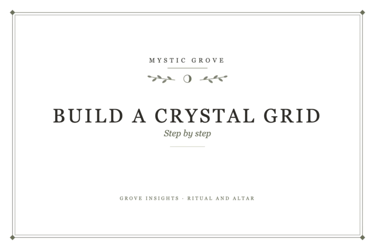 How to Build and Wire a Crystal Grid