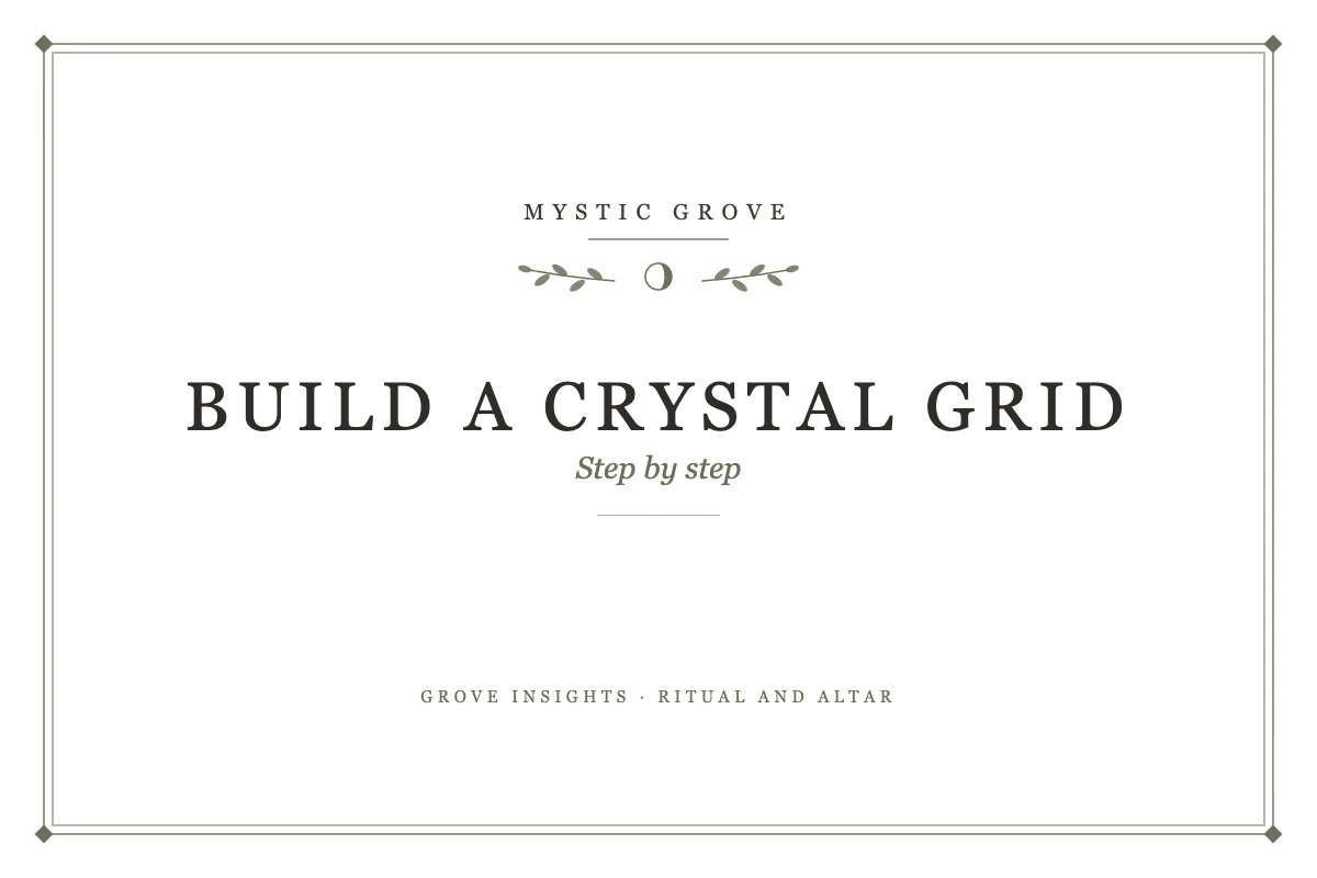 How to Build and Wire a Crystal Grid
