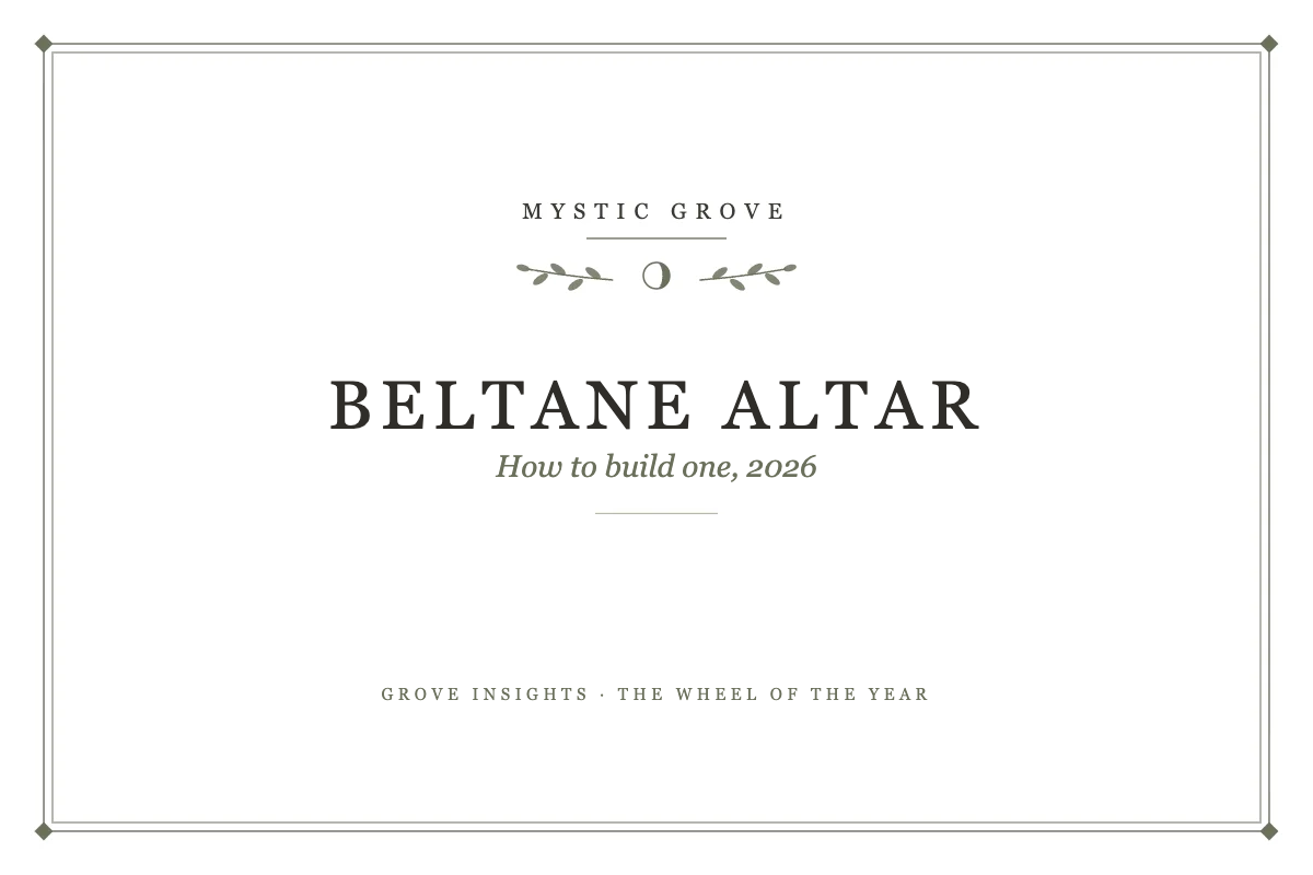 How to Build a Beltane Altar 2026