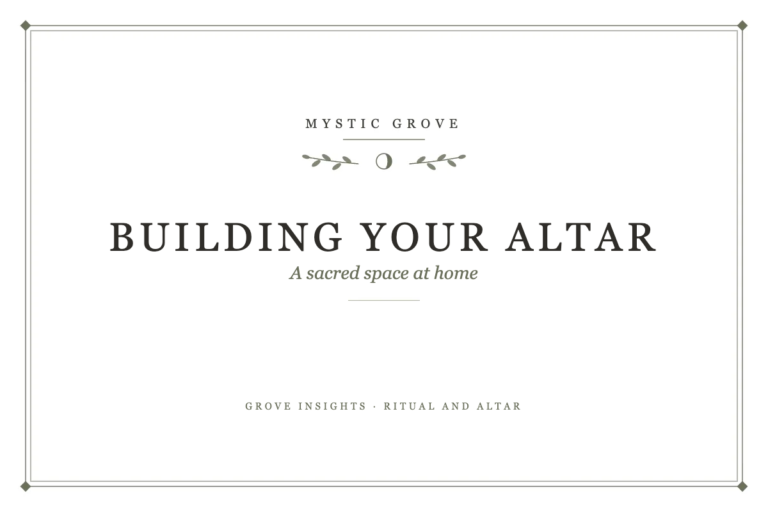 Building Your Altar: Creating a Sacred Space