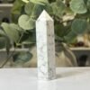Howlite tower A Howlite tower A, polished point