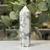 Howlite tower D Howlite tower D, polished point