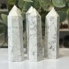 Howlite towers Howlite towers, a group of polished pieces together
