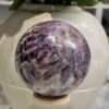 Dream amethyst sphere B 70mm with white sunburst spray Dream amethyst sphere B 70mm with white sunburst spray