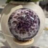 Dream amethyst sphere E 73mm with dense violet honeycomb pattern Dream amethyst sphere E 73mm with dense violet honeycomb pattern