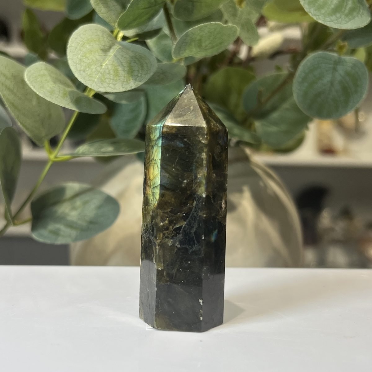 Labradorite tower M Labradorite tower M, polished point