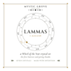 Lammas Wheel of the Year crystal set card Lammas Wheel of the Year crystal set card, front, showing Lammas on 1 August