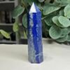 lapis lazuli tower a 10cm Lapis lazuli tower A 10cm, deep royal blue with grey calcite and pyrite