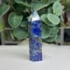 lapis lazuli tower f 9cm Lapis lazuli tower F 9cm, deep royal blue with gold pyrite and pale calcite