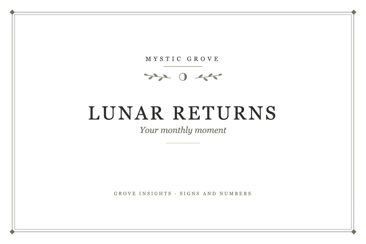 Lunar Returns and Your Personal Power Moment