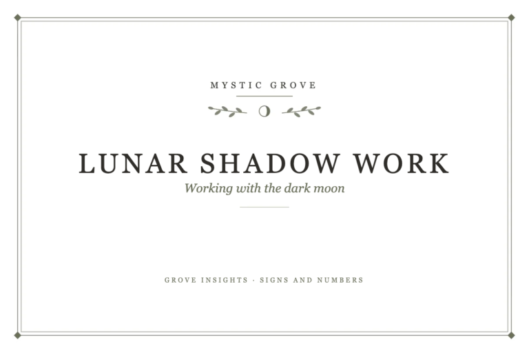 Lunar Shadow Work and the Dark Moon 4 Lunar Shadow Work and the Dark Moon