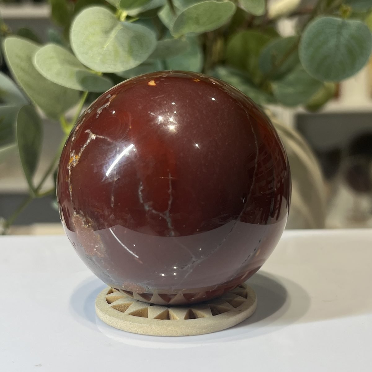 Mookaite sphere B Mookaite sphere B, polished sphere