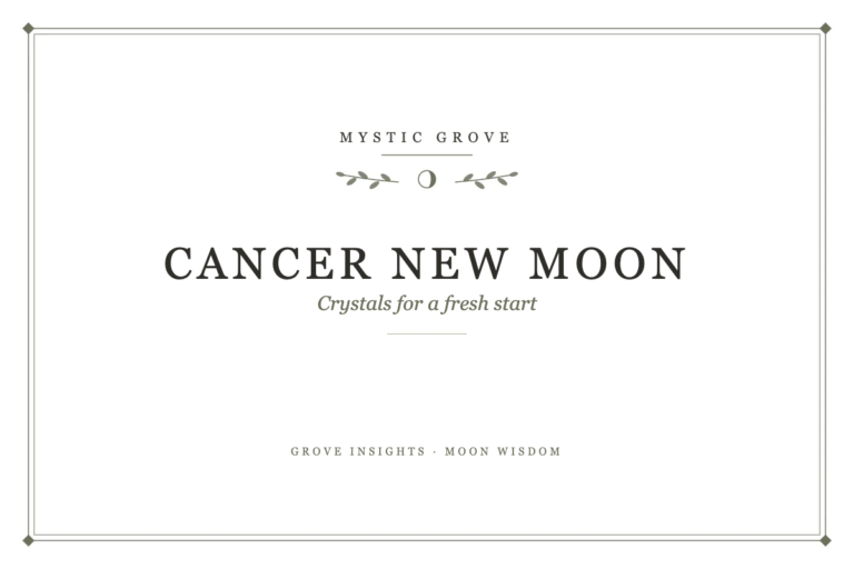 Crystals for a Fresh Start Under the Cancer New Moon
