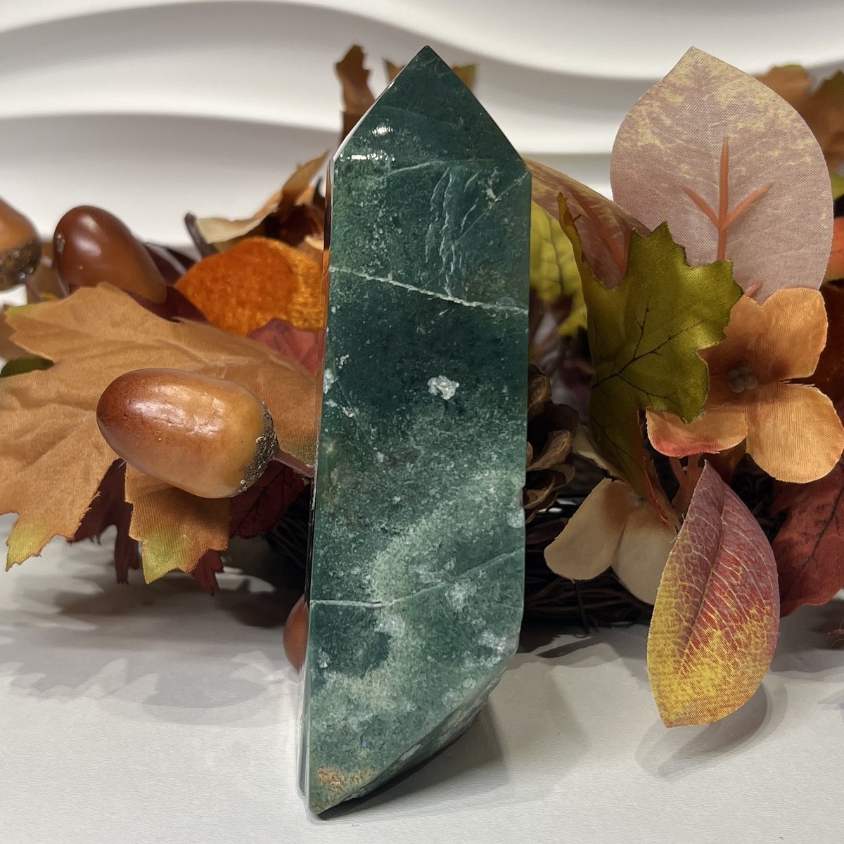 Ocean jasper tower C, 13cm polished tower Ocean jasper tower C, 13cm polished tower