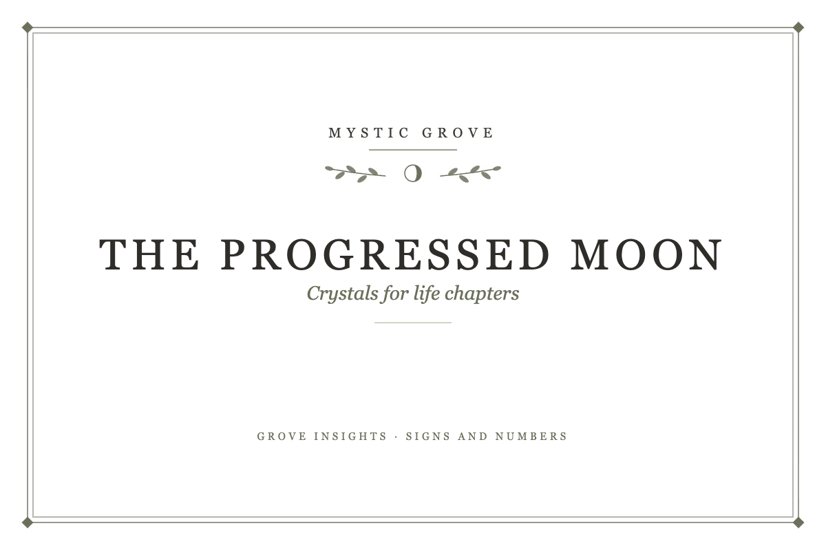Progressed Moon Crystals for Life Chapters