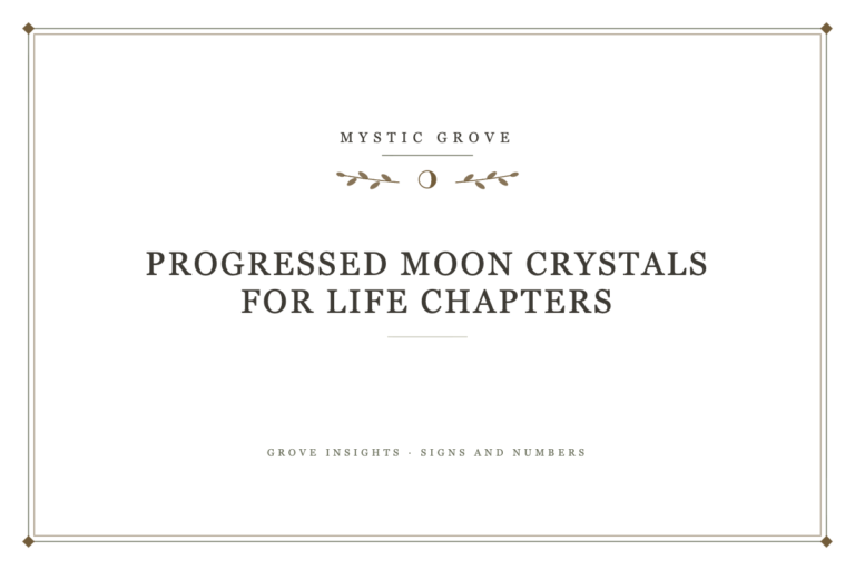Progressed Moon Crystals for Life Chapters