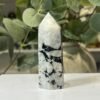 Rainbow moonstone tower A, polished point