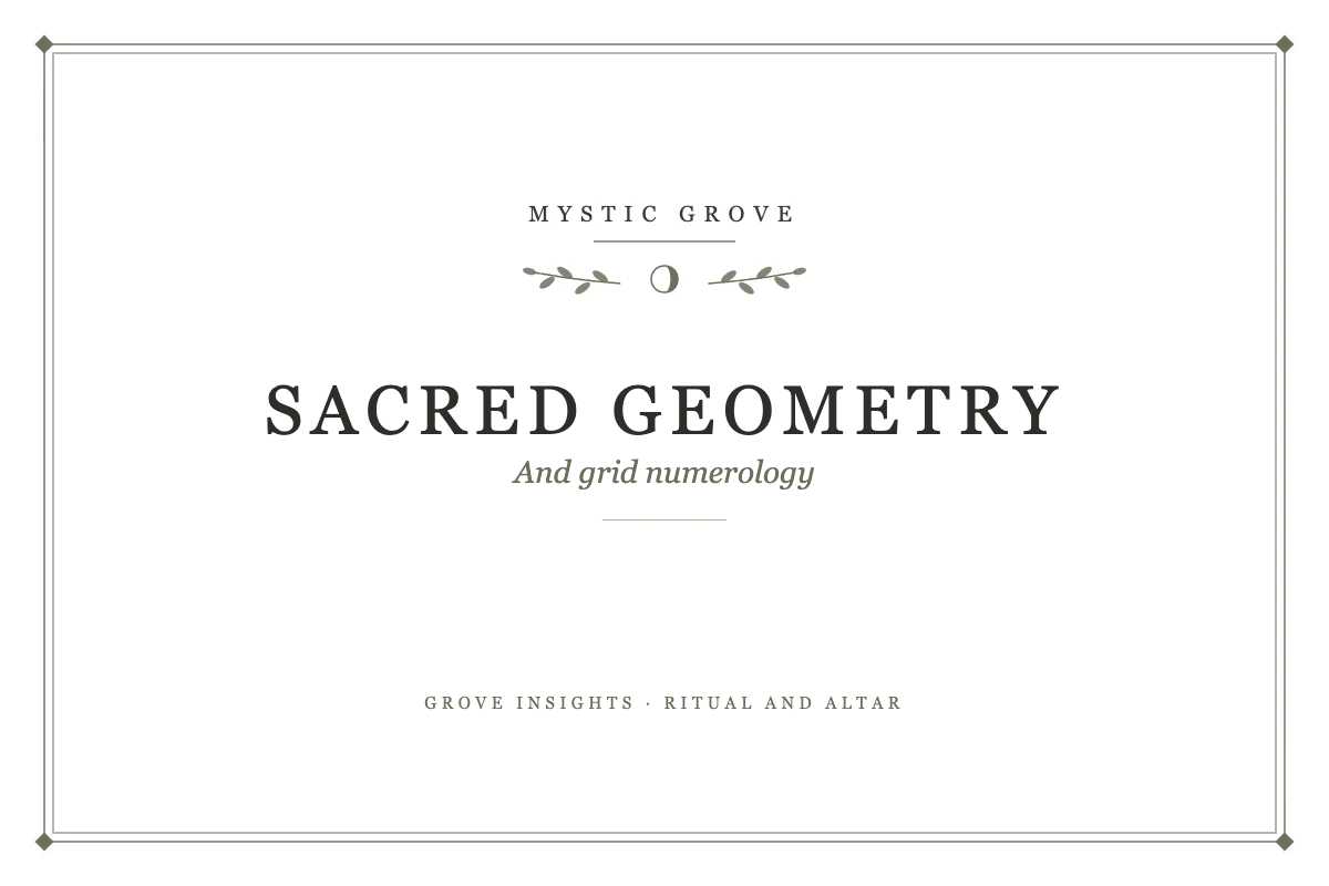 Sacred Geometry and Grid Numerology