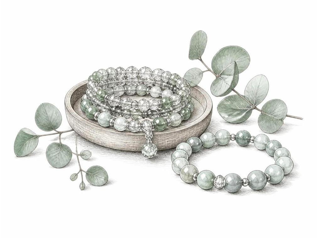 Pencil and ink sketch for jewellery