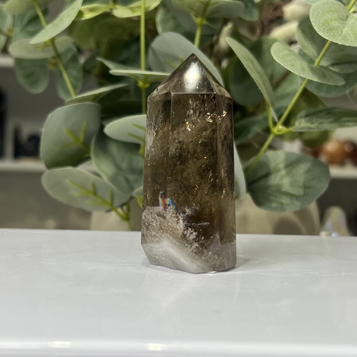 Smoky quartz tower B Smoky quartz tower B, polished smoky quartz point