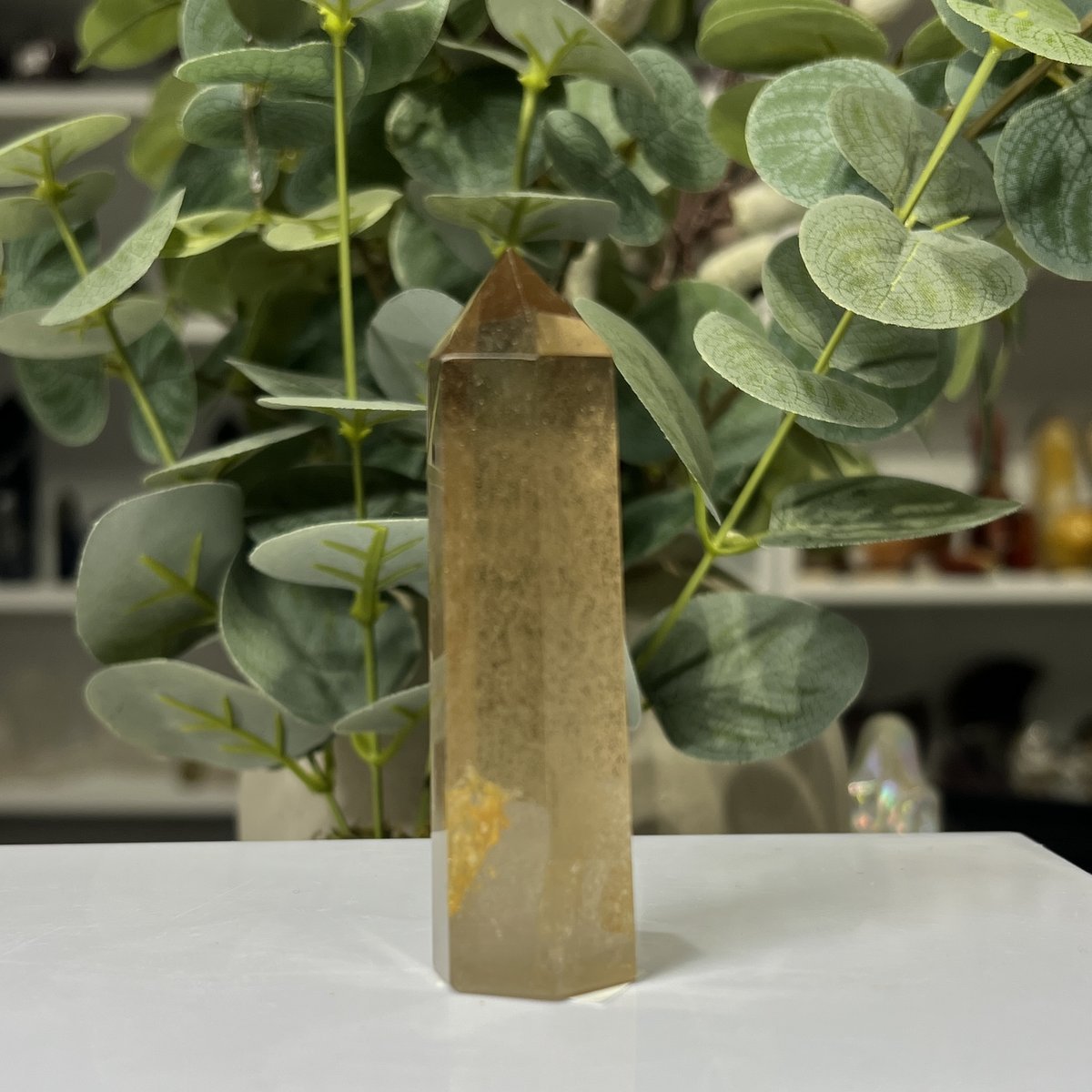 Smoky quartz tower F Smoky quartz tower F, polished smoky quartz point