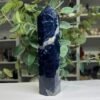 sodalite tower large 19cm 4 Large sodalite tower 19cm, dark royal blue with a white streak