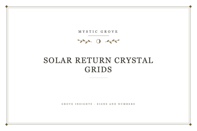 Solar Return Crystal Grids