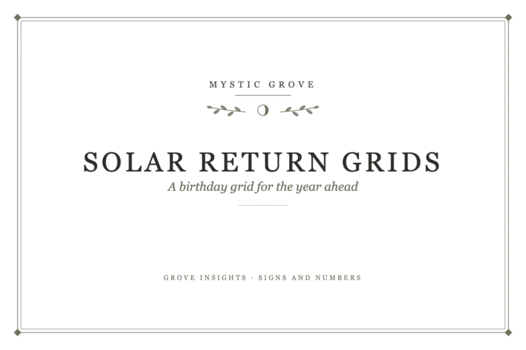 Solar Return Crystal Grids 9 Solar Return Crystal Grids